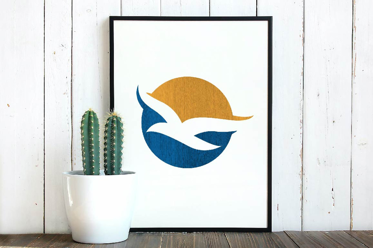 Circle Sun Bird Animal Flying Logo, a Branding & Logo Template by jongcreative (Photo 4 of 4)