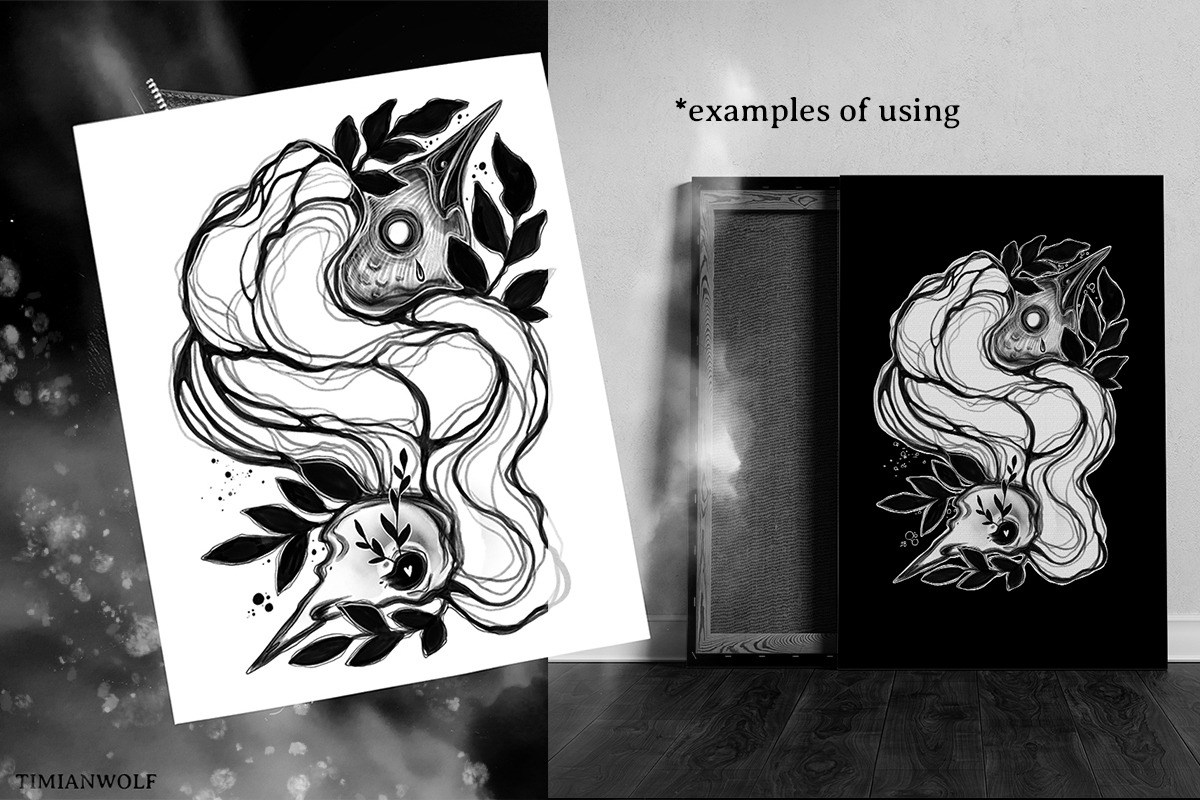 Dark creatures | Set of PNGs, a Texture Illustration by timianwolf (Photo 6 of 10)