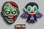 Halloween Embrotary Clipart Bundle, a Seasonal Illustration by protabsorkar11 (Thumbnail 2 of 5)