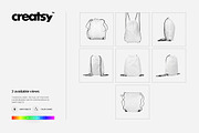 Drawstring Backpack 2 Mockup Set, a Product Mockup by creatsy4 (Thumbnail 8 of 9)