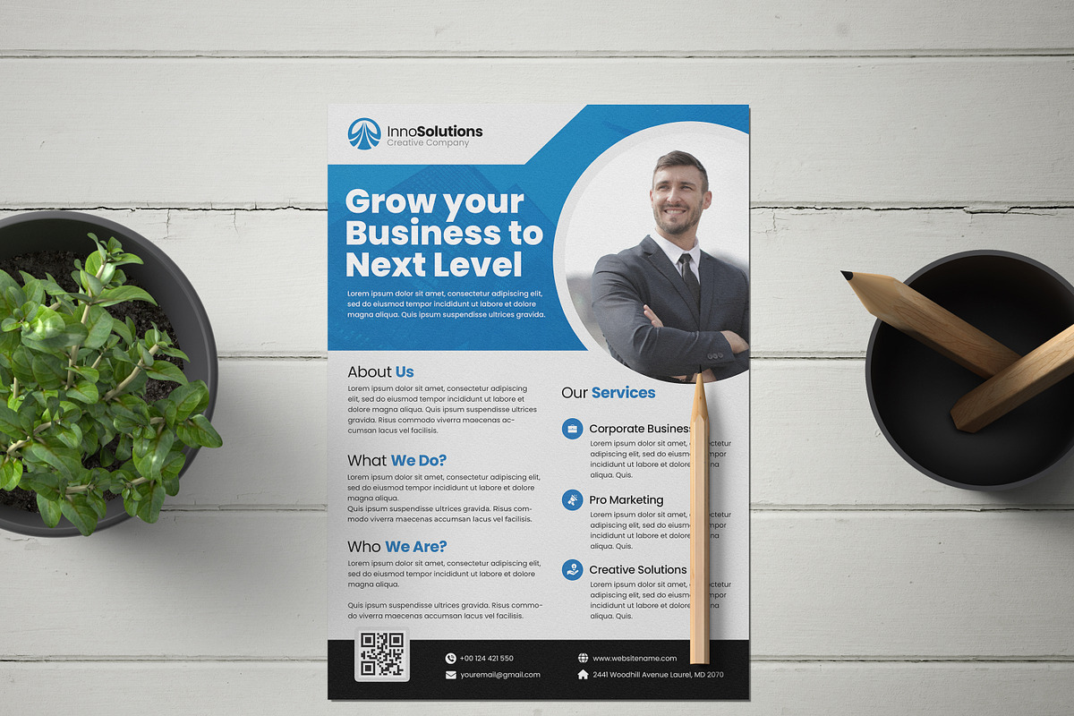 Corporate Business Flyer 02, a Flyer Template by Moeen (Photo 2 of 3)