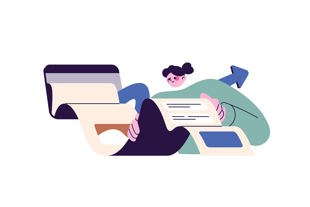 People work with data, analysis set, a Work Illustration by PaperTrident (Photo 12 of 12)