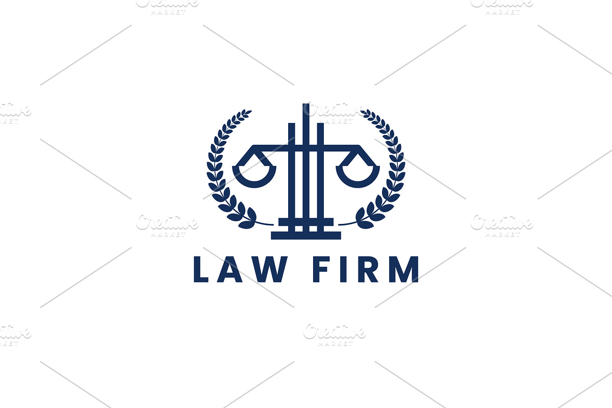 Law firm logo icon illustration, a Branding & Logo Template by Dyn Studio