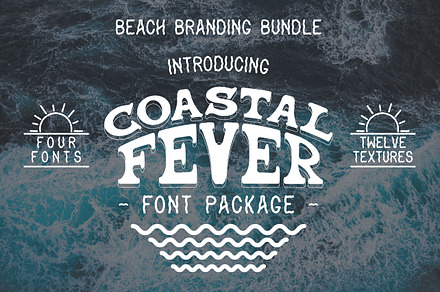 Coastal Fever - Font pack + Textures, a Serif Font by The Forge Type Co
