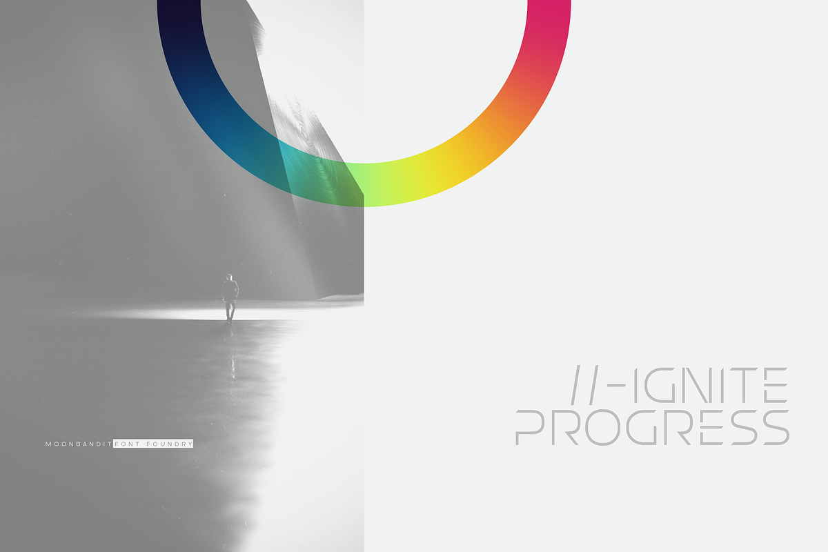 MBF Gridea - Modern Futuristic, a Sans Serif Font by MoonBandit (Photo 5 of 5)