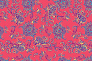 6 Paisley Seamless Floral patterns, a Pattern Graphic by antalogiya (Thumbnail 2 of 7)