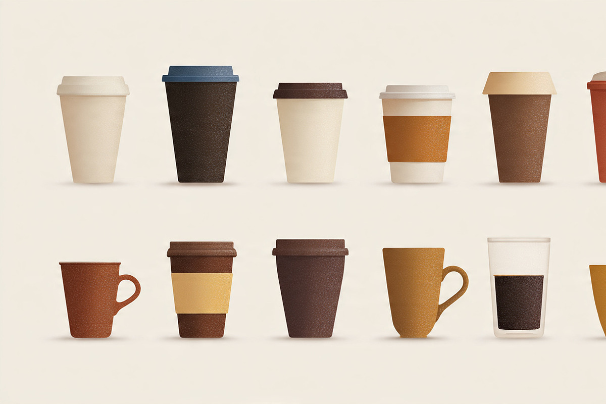 30 EPS. Coffee Cup Vector Icons, an Object Graphic by adenpinkstore (Photo 10 of 15)