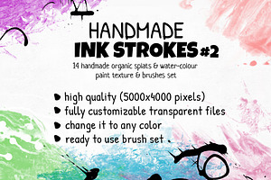 Handmade INK STROKES Pack 14 2