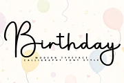 Birthday, a Handwritten Font by FreshTypeINK (Thumbnail 1 of 8)