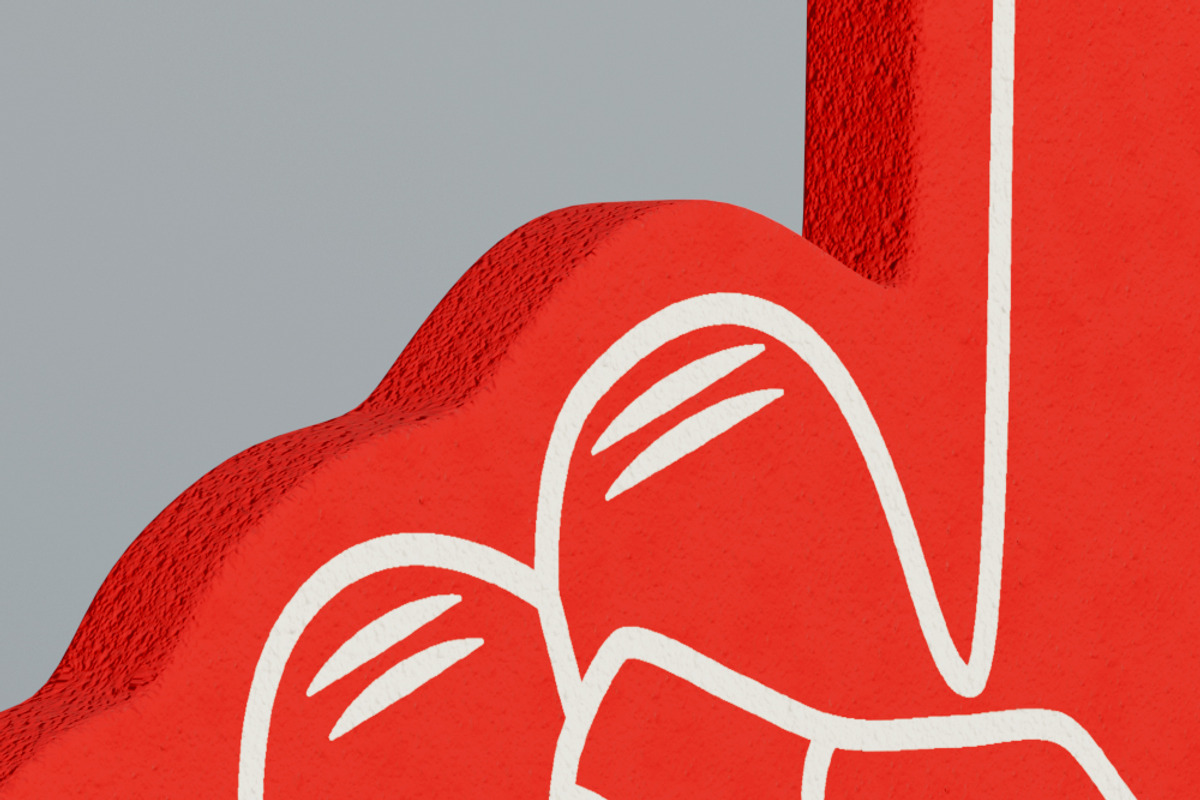 3D Sample Fan Foam Finger model, an Object 3D Model by Vitamin (Photo 6 of 6)