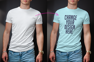 Men's T-shirt Mock-up