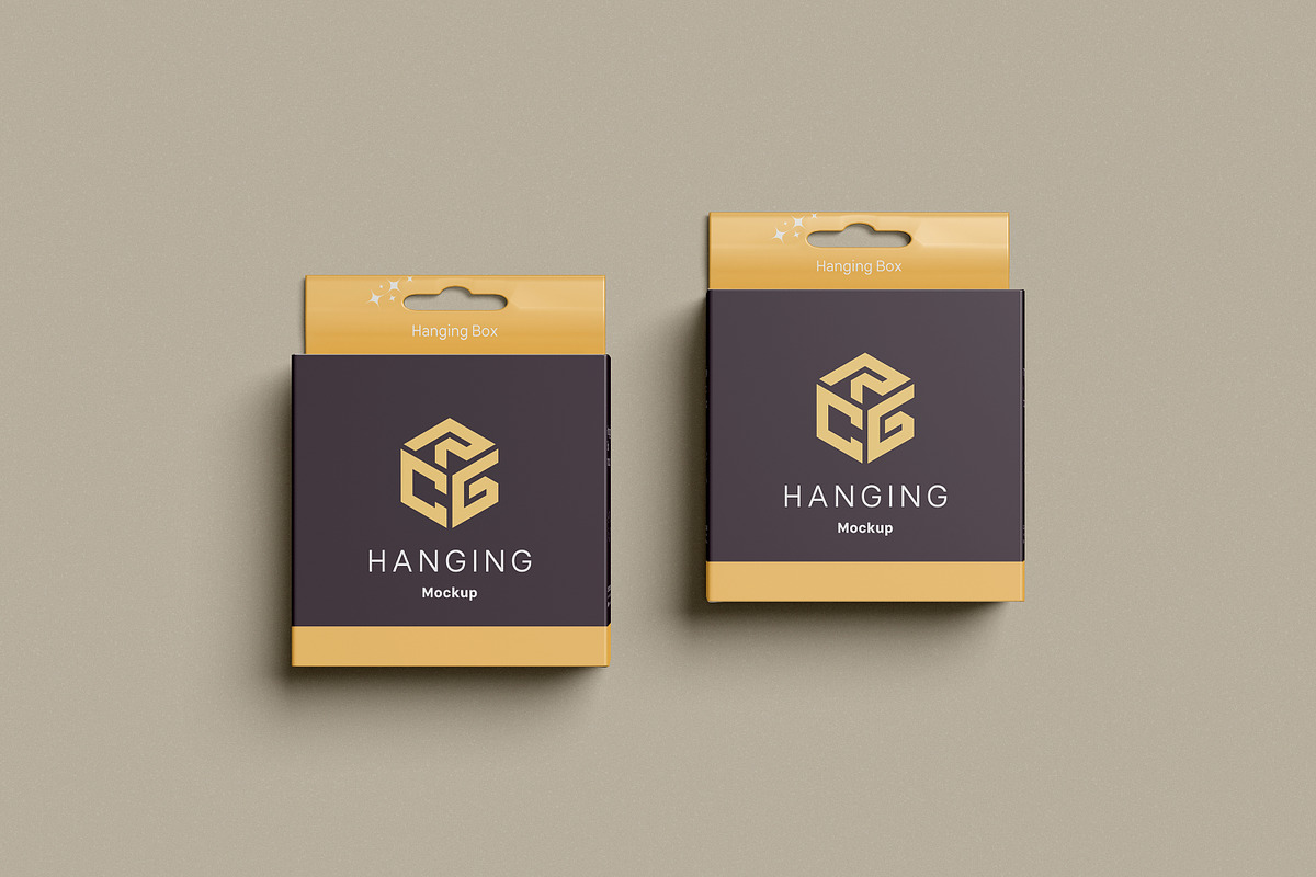 Hanging Box Mockup, a Packaging Mockup by Pexelcorner (Photo 7 of 9)