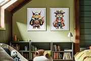 Wild Cat illustrations Set, an Animal Illustration by Designs by Helen Trupak (Thumbnail 5 of 5)