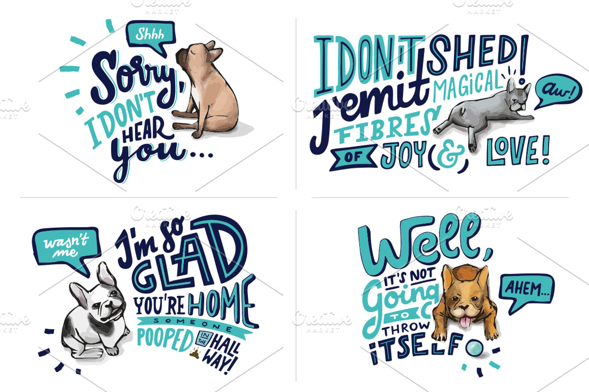 French bulldog - cute & sarcastic, a Graphic by Alexandra Deus (Photo 4 of 13)