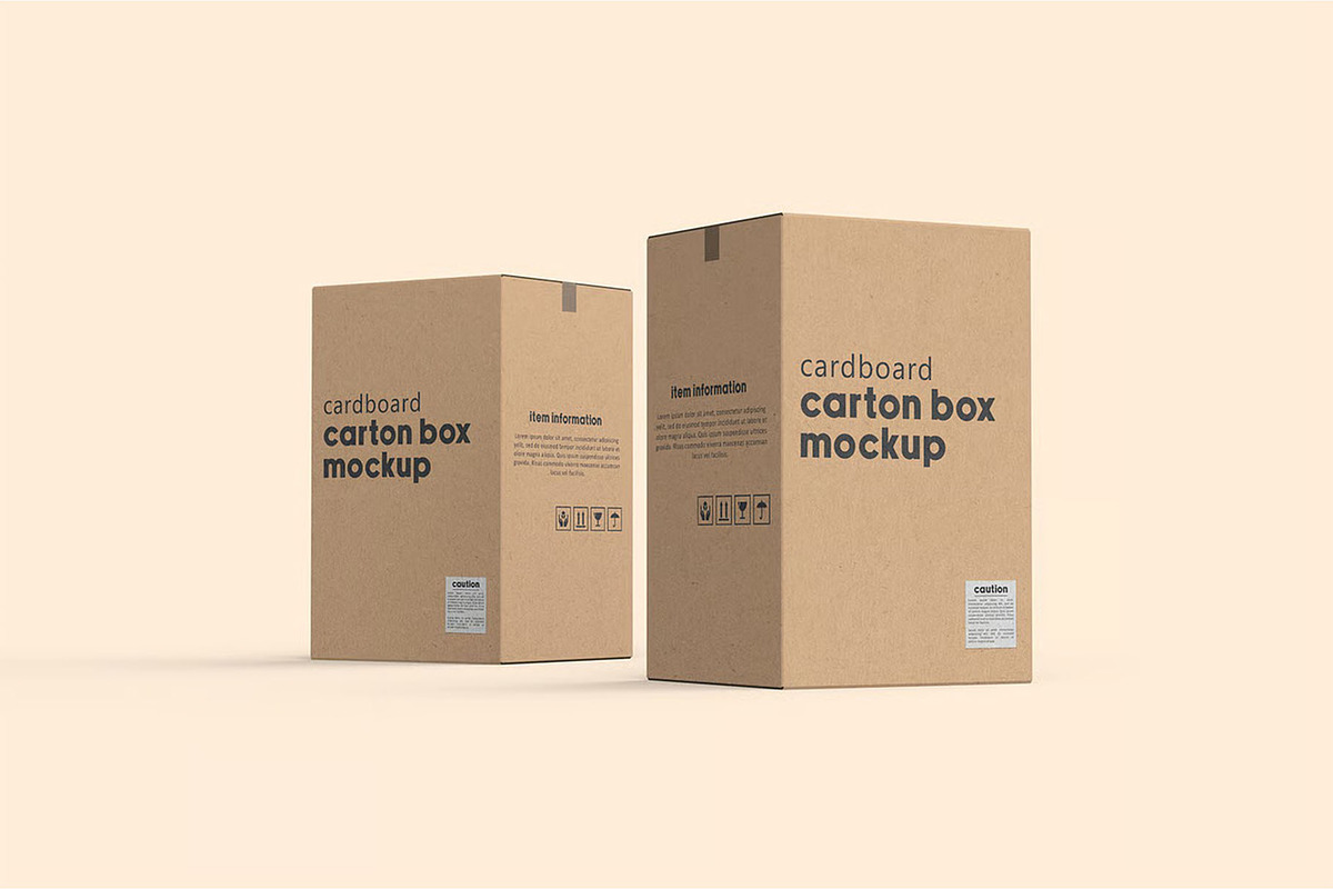 Vertical Cardboard Carton Box Mockup, a Packaging Mockup by zphotographystudio (Photo 7 of 10)