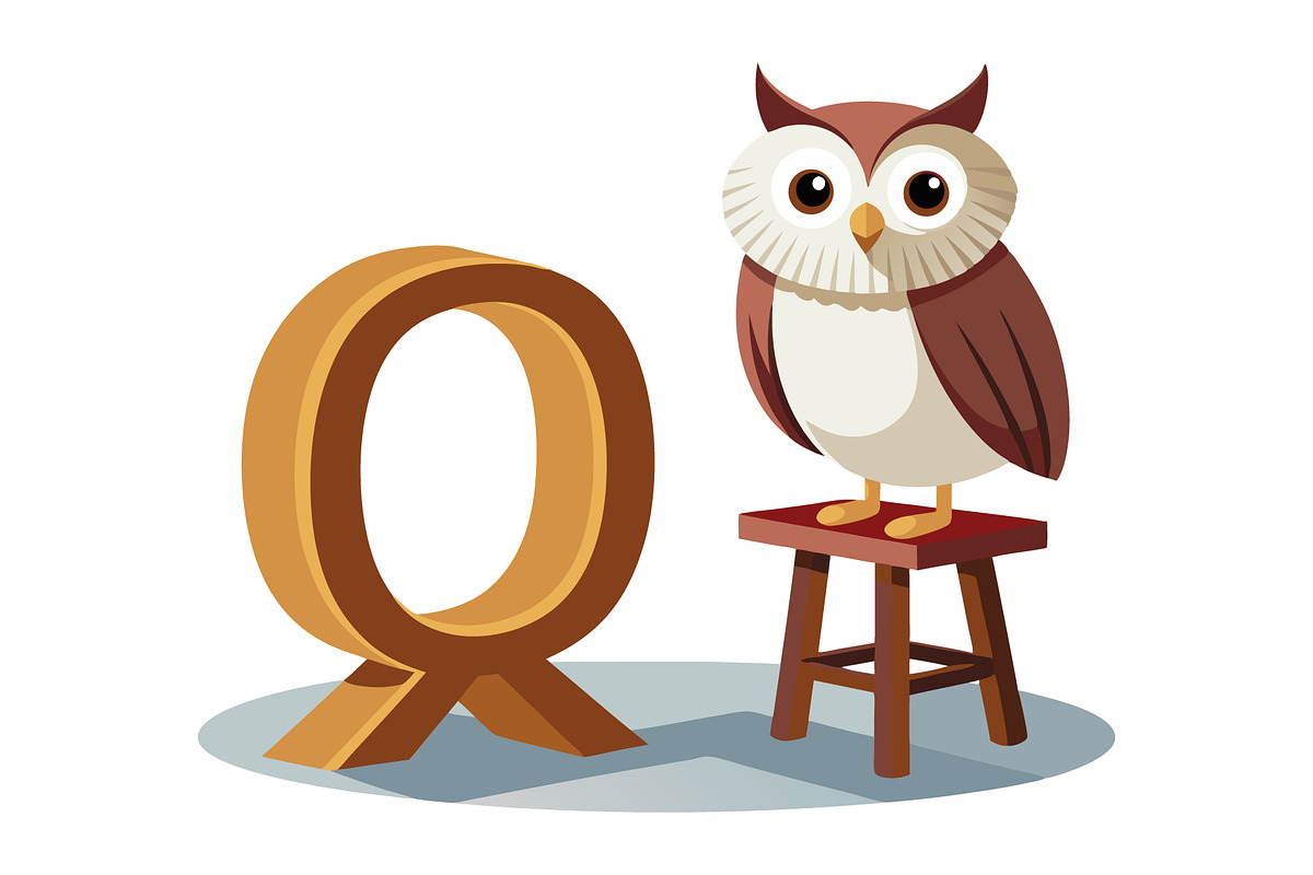 A-Z 3D Alphabet with Cute Character, a Graphic by Creative_View (Photo 25 of 28)