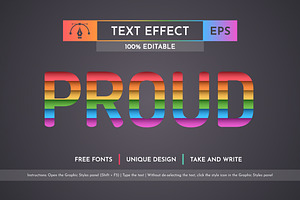 Pride - Editable Text Effect