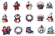 Cute Winter Clipart, an Illustration by Designworld (Thumbnail 3 of 5)