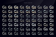 AI graphic styles Chrome-Silver, a Layer Style Add-On by popskraft (Thumbnail 2 of 5)