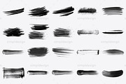 37 Brush Strokes Photoshop Brushes, a Brush Add-On by SimplDesign (Thumbnail 2 of 3)