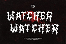 CS Watcher – Black Metal Font