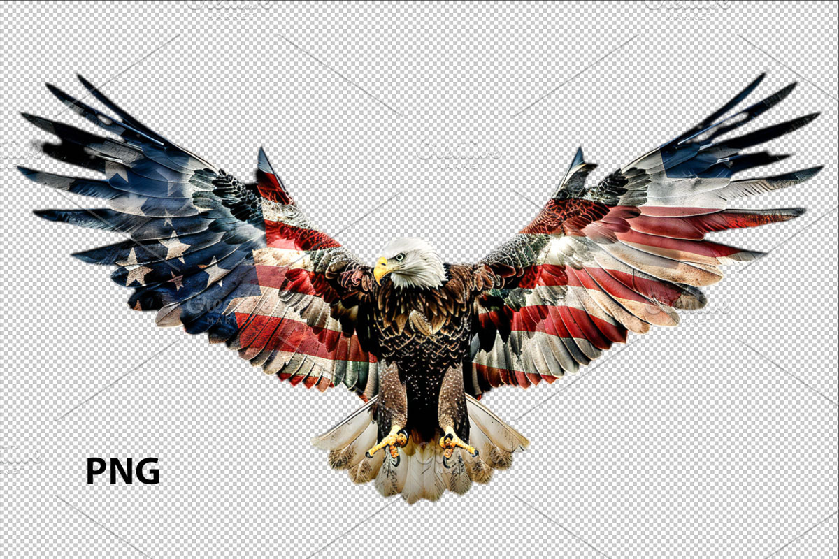 American Eagle Flag Patriotic PNG, an Object Graphic by VetalStock (Photo 2 of 6)