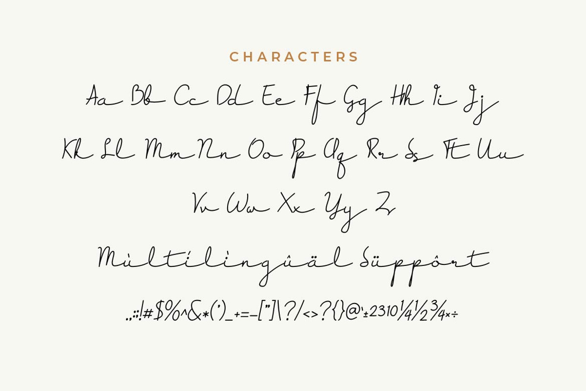 Emone Script Typeface, a Script Font by Artiveko (Photo 2 of 6)
