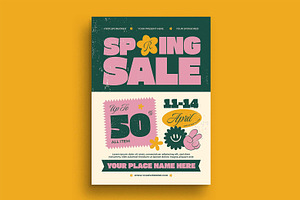 Spring Sale Flyer, a Flyer Template by megarez