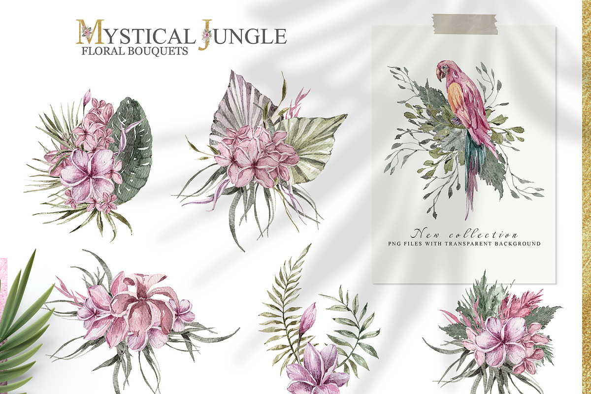 Watercolor Tropical Collection, an Animal Illustration by Tiana Geo (Photo 2 of 16)