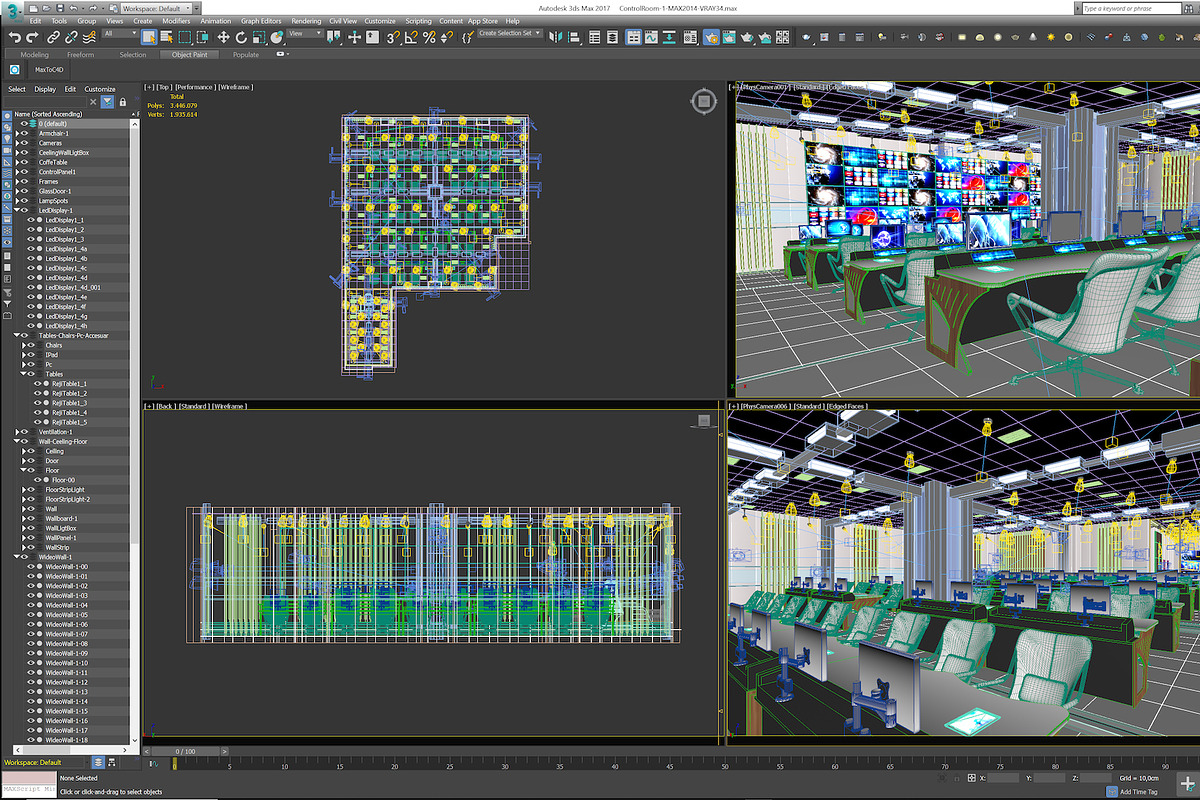 TV Studio Control Room 1, an Architecture 3D Model by akerStudio (Photo 39 of 42)
