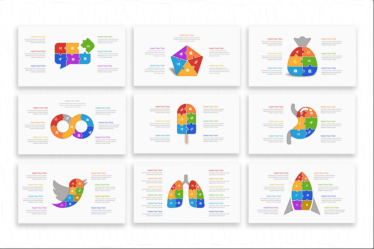 Puzzle Infographic Presentation, a Presentation Template by SlideStack (Photo 5 of 5)