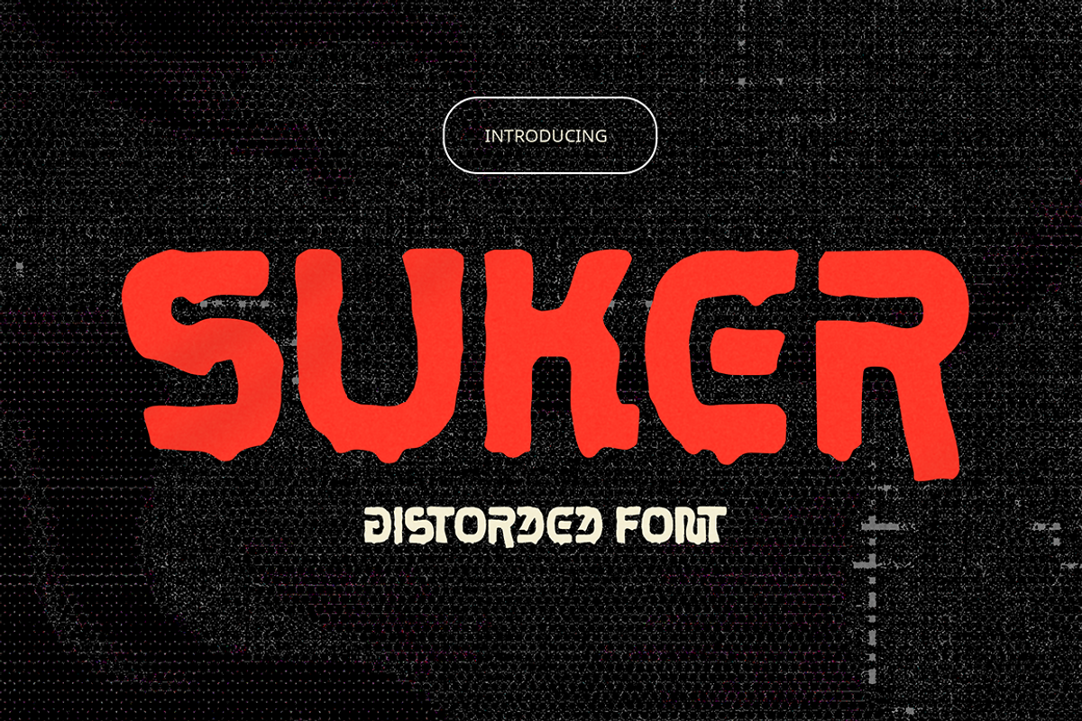 Suker - Distorted Font, a Blackletter Font by Grontype (Photo 1 of 6)