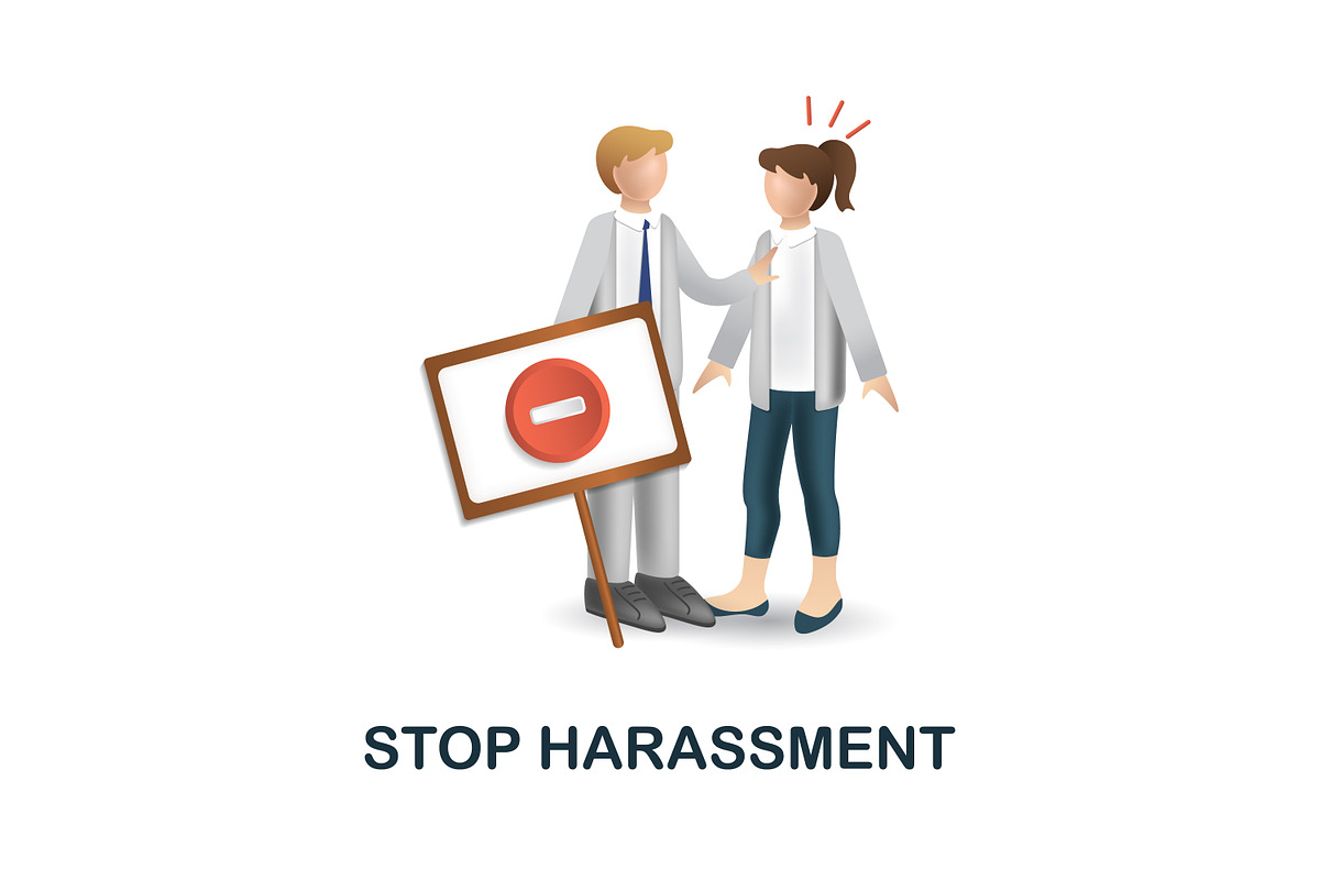 Harassment 3D Icons Set Bundle, an Object Graphic by Aimagenarium@gmail.com (Photo 8 of 21)
