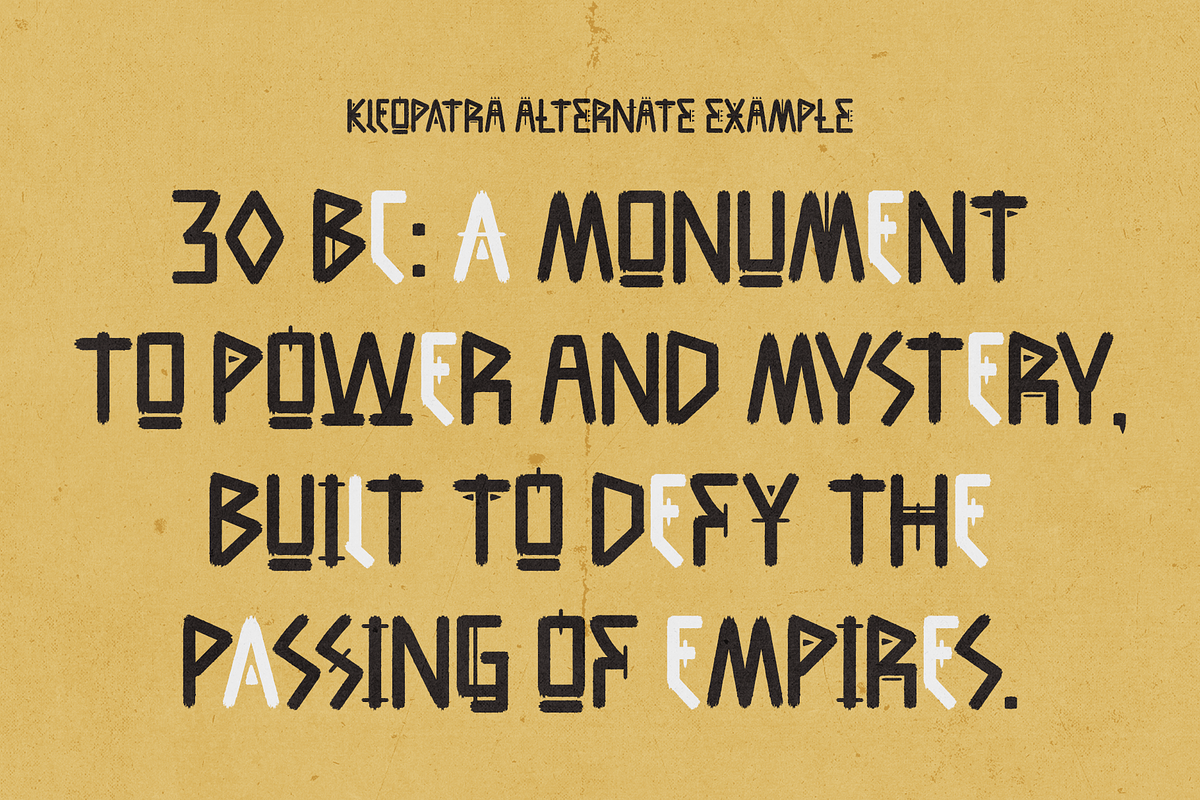 Kleopatra – Brush Ethnic Geometric, a Sans Serif Font by Inviline.co (Photo 5 of 15)