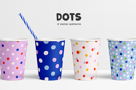 Seamless polka dot patterns design, a Pattern Graphic by Good Studio