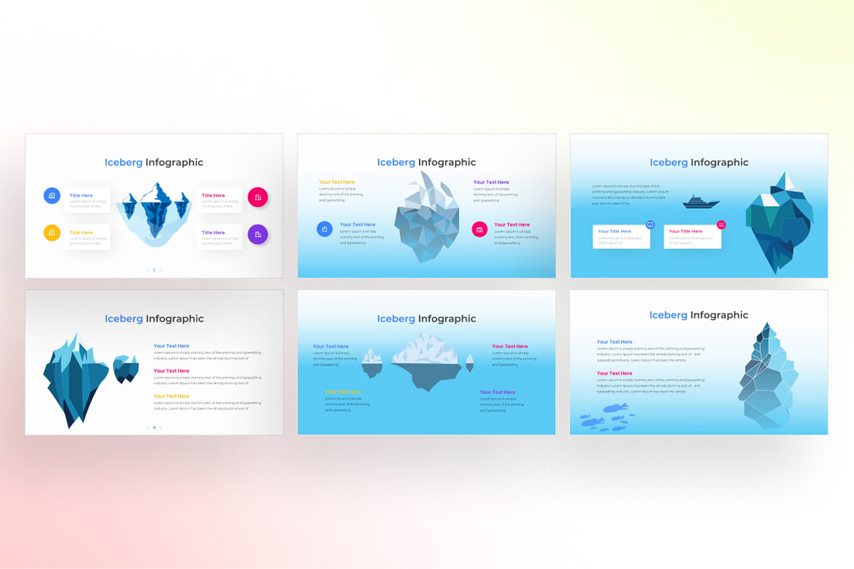Iceberg PowerPoint Infographic, a Presentation Template by Digitcase x Wealthwells (Photo 2 of 4)
