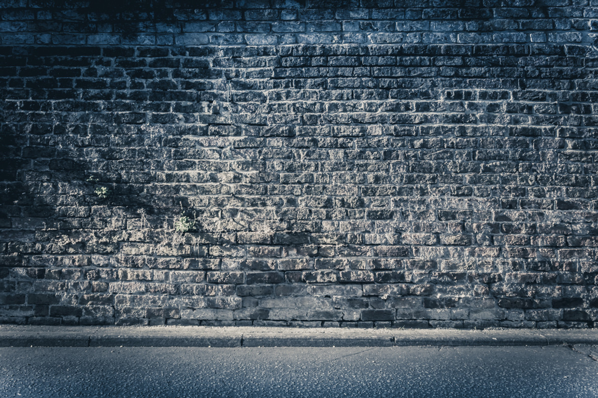 Brickwall background - dark blue, a Texture Graphic by PiCMAGINATION