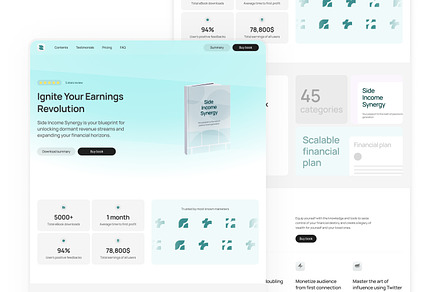 Icarus Framer eBook Template, a Websites & App Template by Ali Çorak