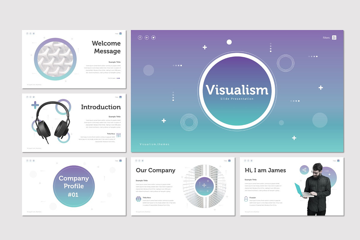 Visualism - Google Slides Template, a Presentation Template by inspirasign