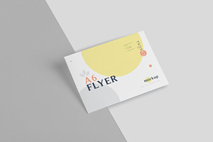 A6 Single Page Flyer Mockups