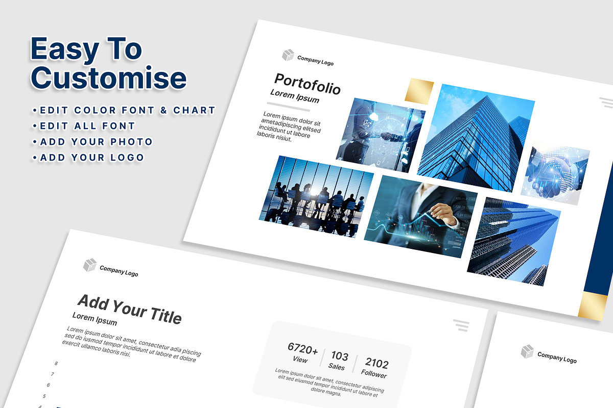 Elegant Business PowerPoint Template, a Presentation Template by SKY CREATION (Photo 3 of 6)