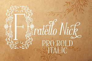 Sale-Fratello Nick Pro Bold Italic