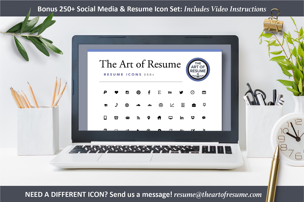 Creative Resume Template, Pretty CV, a Resume Template by The Art of Resume (Photo 7 of 8)