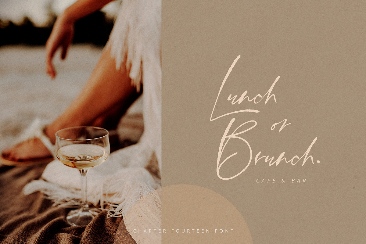 Chapter Fourteen Script Font, a Script Font by Creativeqube Design (Photo 6 of 11)