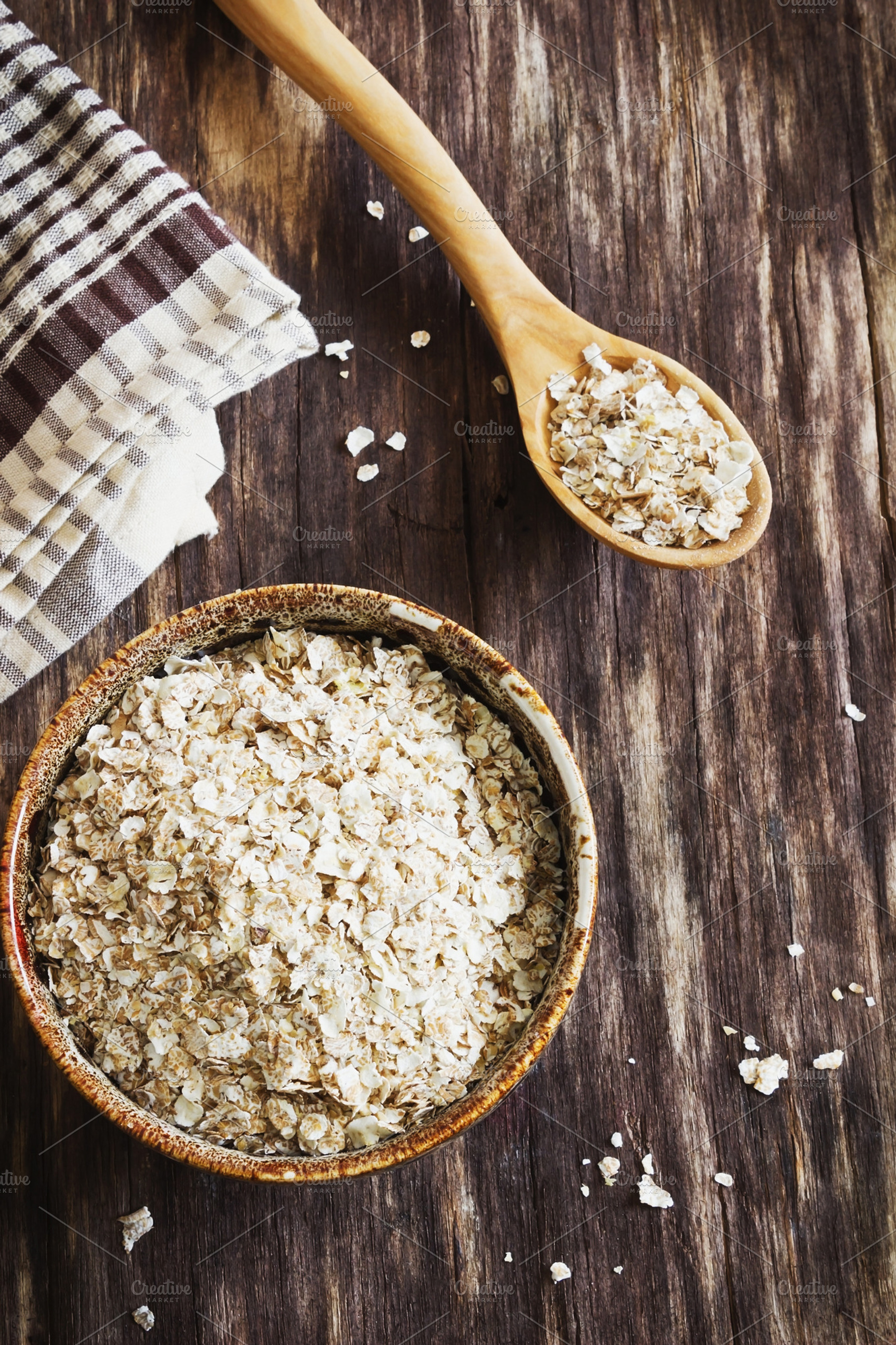 Oat flakes stock photo containing oat and food, a Food & Drink Photo by Sweet Cherry Jam