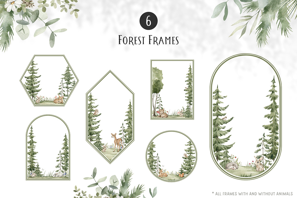 Forest Babies. Wild Animals clipart, an Animal Illustration by Kreker Kate (Photo 9 of 12)