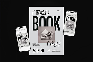 White World Book Day Flyer Set, a Flyer Template by The Good Store