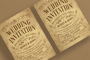 Vintage Wedding Invitation Template, an Invitation Template by E-Type (Thumbnail 3 of 3)