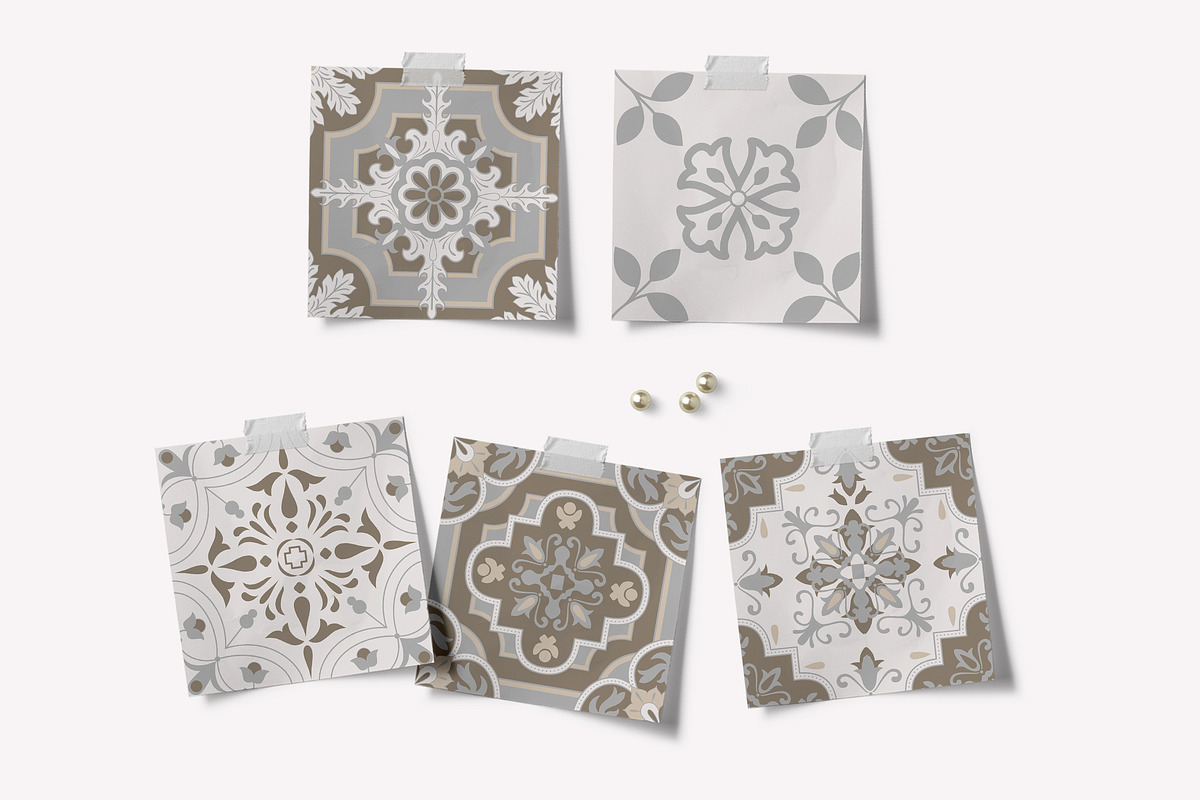 Spanish Charm - Vector Tiles Set 3, a Decorative Illustration by ilonitta (Photo 3 of 5)