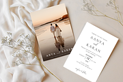 Classic Wedding Invitation Template, a Templates & Theme by Elegant_Studio44 (Thumbnail 1 of 4)